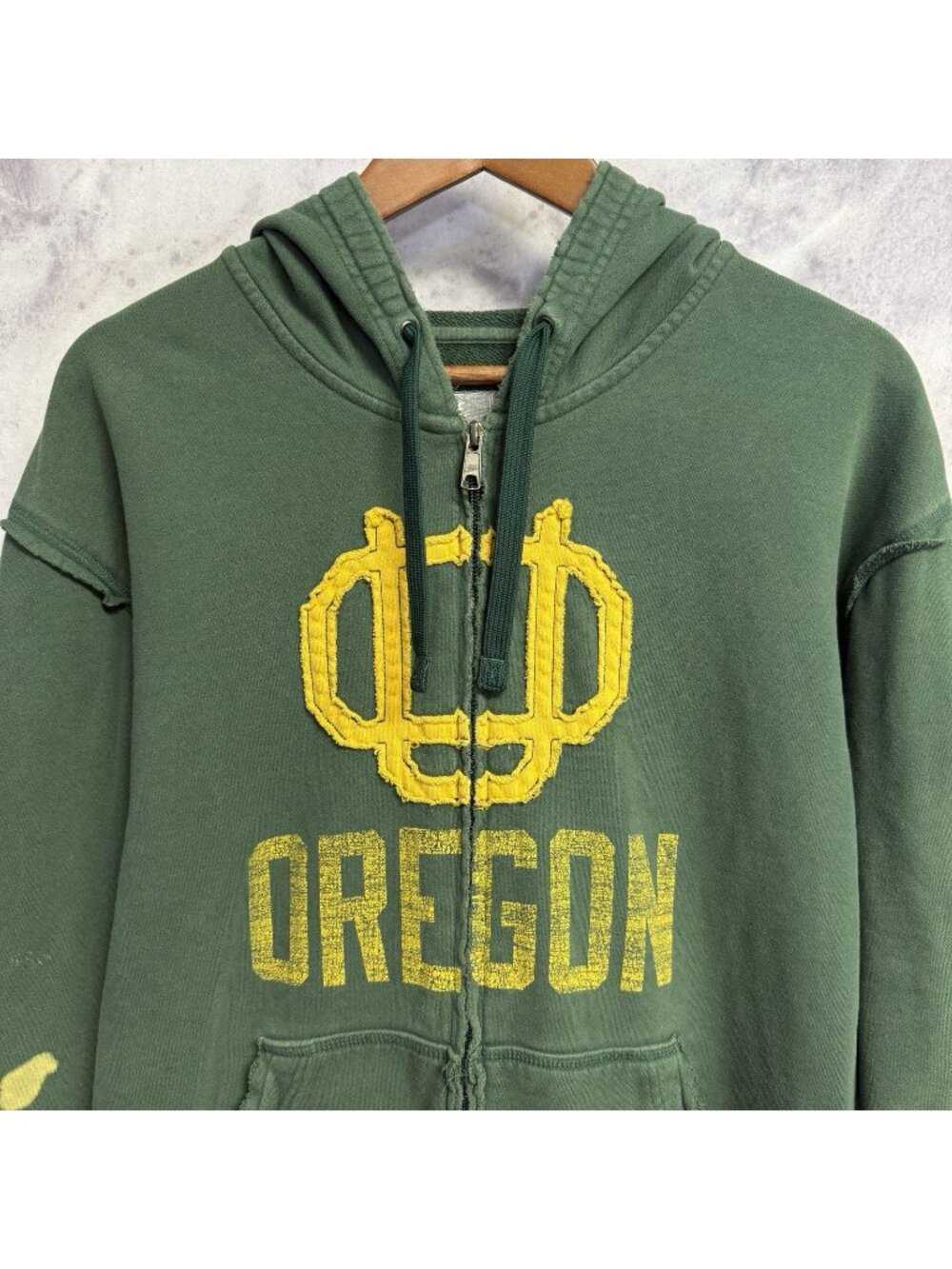 Nike University of Oregon Ducks Hoodie Mens L Green Pullover Sweatshirt NCAA